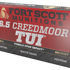 Fort Scott Munitions 6.5 Creedmoor 123gr TUI Rifle Ammo box