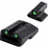 TruGlo TGTG231F2W Tritium Pro  Black | Green Tritium White Outline Front Sight Green Tritium Rear Sight