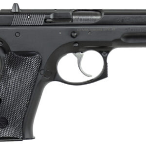 CZ-USA 91190 CZ 75 Compact 9mm Luger 14+1 3.75" Blued Steel Barrel, Black Serrated Steel Slide, Black Polycoat Steel Frame w/Beavertail, Black Plastic Grip