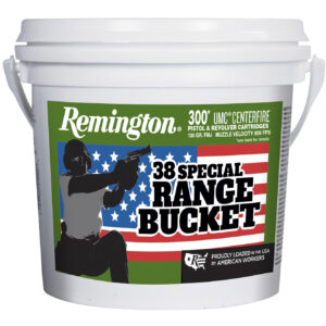 Remington Ammunition 23669 UMC Range Bucket 38Special 130gr Full Metal Jacket 300 Per Box/4 Case 047700408705