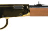 Rossi RL22181WD-GLD1 Rio Bravo  22 LR 15+1 18" Polished Black Barrel, Gold Metal Rec, Hardwood Furniture