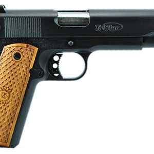 TriStar 85601 American Classic Government 1911 45 ACP 8+1, 5" Stainless Steel Barrel, Blued Serrated Steel Slide, Blued Steel Frame w/Beavertail, Wood Grip