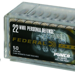 Federal PD22WMR1 Premium Personal Defense Punch 22WMR 45gr Jacketed Hollow Point 50 Per Box/60 Case 604544683219