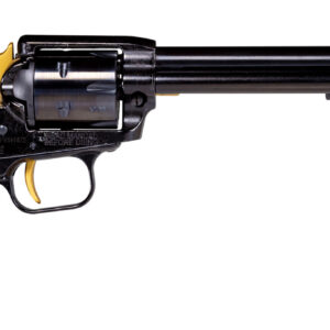 Heritage Manufacturing Rough Rider RR22B4GLD .22 LR 6-Shot Revolver with 4.75" Black Oxide Barrel and Gold Accents, Black Laminate Grips 727962707098