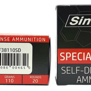 ** SinterFire Special Duty 38 Special 110gr Lead-Free Frangible Hollow Point - 20 Rounds per Box, 10 Boxes per Case

** 856086004650