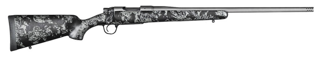 Christensen Arms 8010107400 Mesa FFT 6.5 PRC 4+1 20" Threaded Barrel, Tungsten Gray Cerakote, Black with Gray Webbing Stock