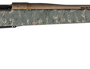 Christensen Arms 8010201700 Mesa Long Range 300 PRC 3+1 26" Threaded Barrel, Burnt Bronze Cerakote, Green with Black/Tan Webbing Stock