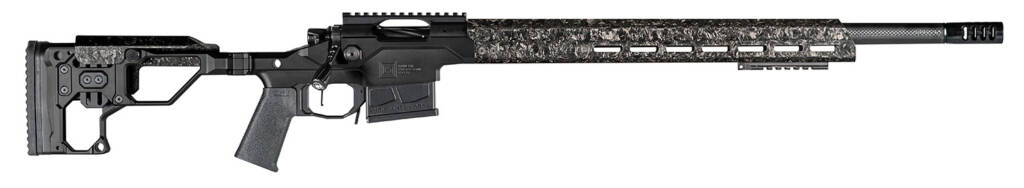 Christensen Arms 8010301900 Modern Precision 6mm Creedmoor 24" Threaded Carbon Fiber Barrel 5+1, Black Nitride Finish, Black Anodized with Folding Stock, Polymer Grip