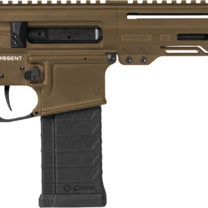 CMMG Dissent Handgun, 5.7x28mm, 32+1 Capacity, 6.5" Barrel, Midnight Bronze Cerakote, OEM Grip, Picatinny Buffer Adapter, Zeroed Drop-In Trigger 810097507937