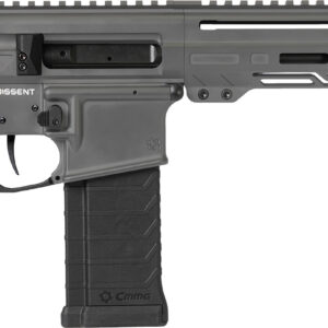 CMMG 54AA847-TNG Dissent  5.7x28mm 32+1 6.50", Tungsten Gray Cerakote Rec, OEM Grip, Picatinny Buffer Adapter, Zeroed Drop-In Single Stage Trigger