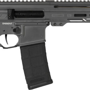 CMMG Dissent MK4 300 Blackout Pistol 30+1 6.50" - Tungsten Gray Cerakote, OEM Grip, Picatinny Buffer Adapter, Zeroed Drop-In Trigger 810097508101