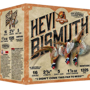 HEVI-Shot HS16715 HEVI-Bismuth Upland 16Gauge 2.75" 1 1/8oz Bismuth 5Shot 25 Per Box/10 Case 604544689372