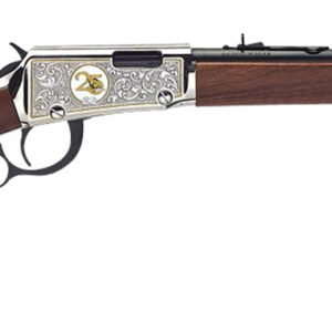 Henry H00125 Classic 25th Anniversary 22 Short, 22 Long, 22 LR 15LR/17L/21Short 18.50" Blued Barrel, Nickel-Plated Rec, Semi-Fancy American Walnut Stock