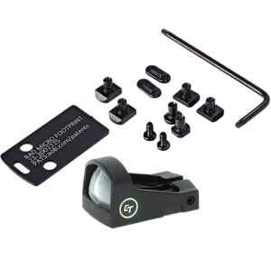 Crimson Trace 0130000201 CTS-1520 Dovetail Mount Combo Kit Matte Black 1x 5 MOA Red Dot Glock/S&W M&P