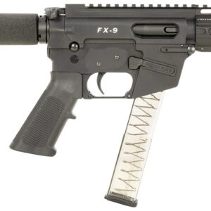 Freedom Ordnance FX9P4T FX-9 9mm Pistol, 32+1 Capacity, 4" Barrel, Black, M-LOK Handguard, Padded Buffer Tube, A2 Grip, 3" Faux Suppressor, Includes Sling 856169007394