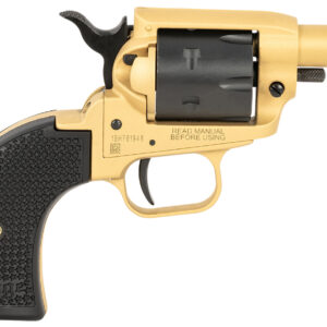 Heritage Mfg BK22SC Barkeep .22 LR 6-Shot Revolver with 2.68" Gold Cerakote Barrel, Gold Cerakote Frame with Black Accents, Black Cerakote Cylinder, and Black Star Polymer Grips 727962707890