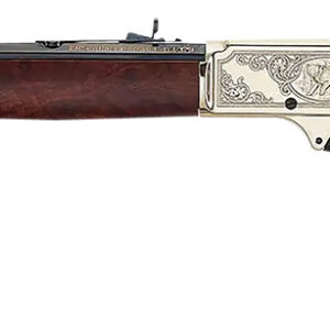 Henry H010BGWL Wildlife  45-70 Gov 4+1 22" Blued Octagon, Polished Brass Engraved Rec, American Walnut Furniture, Large Loop Lever, Adj. Brass Bead Sight