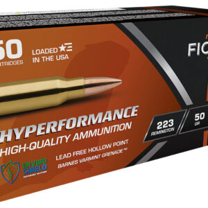 Fiocchi 223VGNT Hyperformance Varmint Grenade - 50gr .223 Remington Ammunition (50 Rounds per Box, 10 Boxes per Case) 762344711041