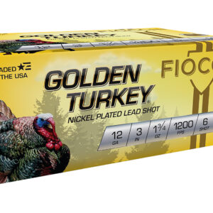 Fiocchi 123TRKC6 Golden Turkey 12Gauge 3" 1 3/4oz 6Shot 10 Per Box/10 Case 762344703732