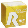 ** Rio Ammunition 20 Gauge Game Load" Shells with #6 Shot (1 1/4 oz) Rounds/Box, 10 Boxes/Case ** 8435101624961