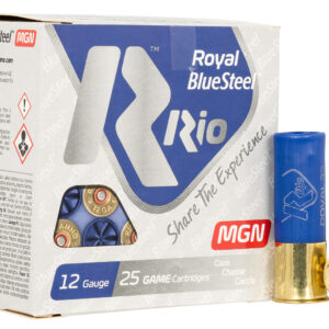 Rio Ammunition RBSM323 Royal BlueSteel 12Gauge 3" 1 1/8oz 3Shot 25 Per Box/10 Case 8435101623704