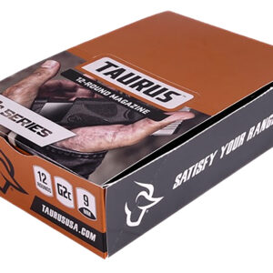 Taurus 389000900 G2C Magazine Pop Display 12rd 9mmLuger Black Steel w/ Polymer Base Plate (12 Pack)