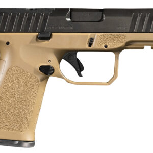 Rost Martin RM1CFDEOSP RM1C  9mm Luger 17+1 4" Black Match Grade Barrel, Black Tenifer Optic Ready/Serrated Steel Slide, Flat Dark Earth Polymer Frame w/Picatinny Rail, Textured Grip, Ambidextrous