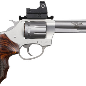 Charter Arms Pathfinder Target .22 LR 8-Shot Revolver with 4.20" Anodized Stainless Steel Barrel, Stainless Aluminum Frame, and Rosewood Grip - Sightmark Micro Optic Included 678958722451