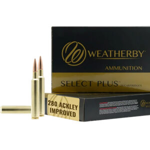 Weatherby R280A168CHH .280 Ackley 168gr Ammunition - 20 Rounds per Box, 10 Boxes per Case 747115453443
