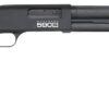 Mossberg 51607 590S  Compact 12 Gauge Pump 3" 5+1 18.50" Matte Blued Steel Barrel, Black Drilled & Tapped Receiver, Adjustable LOP Black Synthetic Stock