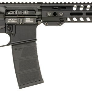 Patriot Ordnance Factory Minuteman 5.56 NATO AR Rifle, 30+1 Capacity, 13.75" Threaded Barrel, Black Anodized Aluminum Receiver, 13" Renegade Rail Handguard 847313020451