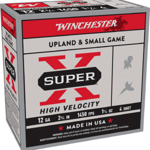 Winchester Super X High Velocity 12Ga 2.75" 1 1/4oz 4Shot Ammo 020892027657