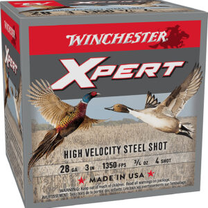 Winchester Ammo WEXP2834 Xpert High Velocity 28Gauge 3" 3/4oz 4Shot 25 Per Box/10 Case 020892027398