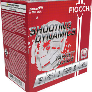 ** Fiocchi Shooting Dynamics 12 Gauge Target Ammo" | 1 oz | #8 Shot | 25 Rounds per Box | 10 Boxes per Case ** 762344711362