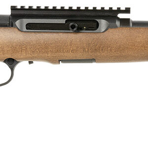Savage Arms 47247 A Series Timber 22 LR 10+1 18" Black Threaded Barrel, Black Picatinny Rail Steel Receiver, Woodgrain Fixed Thumbhole Stock
