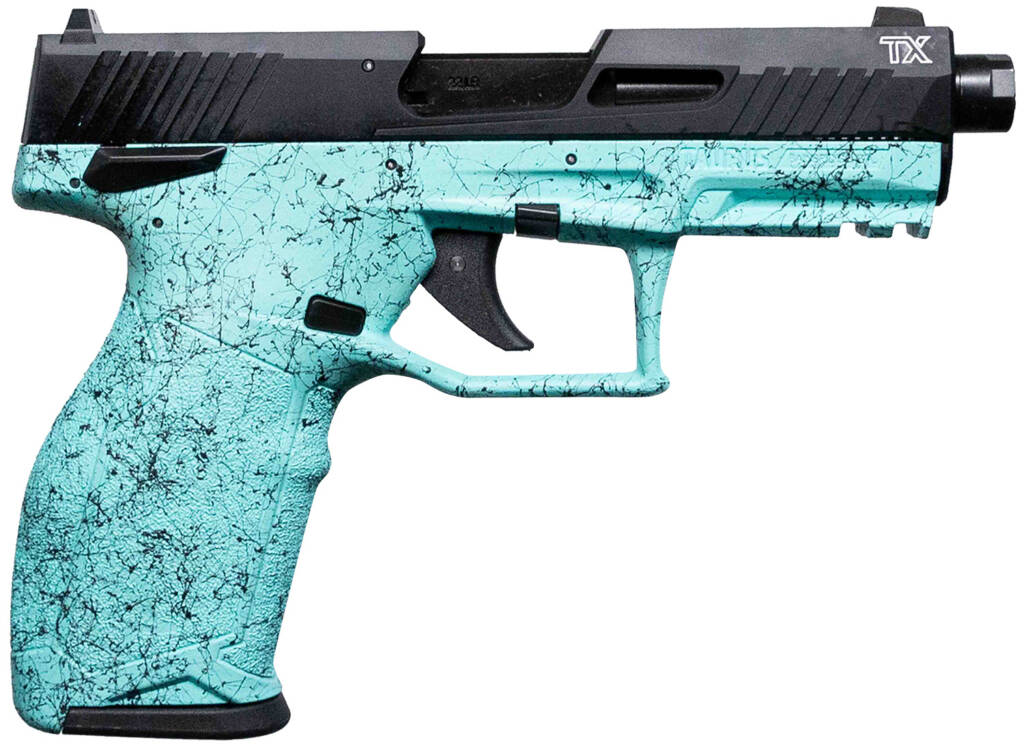 Taurus 12TX22141SP4 TX22 Gen 2 Full Size Frame 22 LR 16+1/22+1 4.10" Threaded Barrel, Serrated Slide, Polymer Frame w/Picatinny Rail, Right Hand