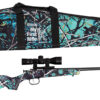 Crickett KSA2172BSC My First Rifle Package 22 S/L/LR Single Shot 16.10" Blued Steel Barrel & Receiver, Muddy Girl Serenity Synthetic Fixed Stock, 4x32 Scope