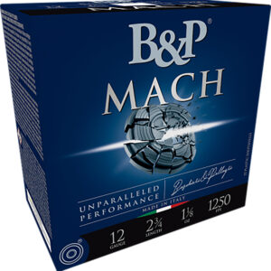 ** B&P Mach LV 12 Gauge Shotshells", 1 1/8 oz, 8.5 Shot Rounds per Box (10 Boxes per Case) ** 878122007920