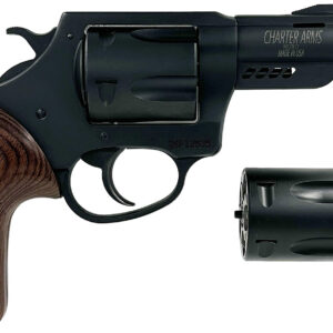 Charter Arms Mag Pug & Pitbull .38 Special / .357 Magnum 5-Shot Revolver with 2.2" Barrel and Walnut Grip Black Passivate 678958139204