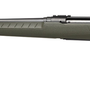Savage Arms 32130 Axis 2 Compact 7mm-08 Rem 4+1 20" Matte Black Heavy Sporter Barrel, Matte Black Drilled & Tapped Carbon Steel Receiver, Fixed OD Green Synthetic Stock, Left Hand