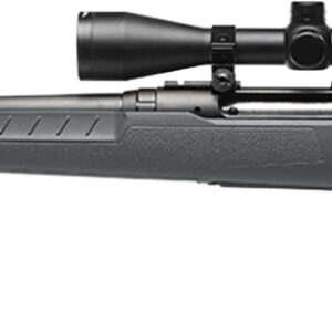 Savage Arms 32204 Axis 2 XP Combo 223 Rem 4+1 22" Black Sporter Barrel, Black Drilled & Tapped Steel Receiver, Fixed Gray Synthetic Stock, Left Hand, Boresighted 3-9x40