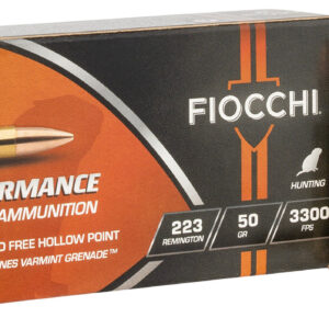 Fiocchi Hyperformance .223 Remington 50 Grain - 20 Rounds per Box, 10 Boxes per Case 762344713717