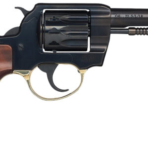 Henry H016BD Golden Boy .22 LR 10-Shot Handgun with 4" Blued Steel Barrel, Polished Steel Frame, and Walnut Birdshead Grip 619835400505