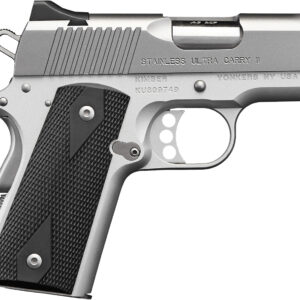 Kimber Mfg.,inc 3200062CA Stainless Ultra Carry II (CA) 45 ACP 7+1 3" Satin Silver Steel Slide Black Synthetic Double Diamond Checkering Grip