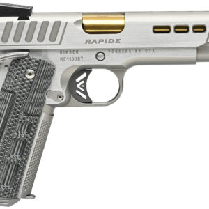 Kimber Mfg.,inc 3000420  Rapide Dawn 9mm 9+1 5" Silver/KimPro II w/ Brush Polished Flats Stainless Steel Slide G10 Grip