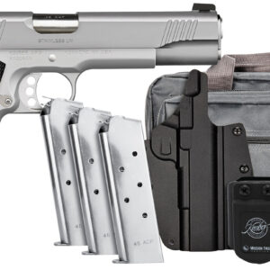 Kimber Mfg.,inc 3700826 Stainless LW Club Bundle 45 ACP 7+1 5" Stainless Stainless Stainless Black Textured Grip