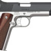 Kimber Mfg.,inc 3200334 Custom II Two-Tone 9mm 9+1 5" Front Serrations Steel Slide Brush Polished Smooth/Checkered Rosewood Grip