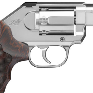 Kimber K6S DCR .357 Magnum Handgun, 6-Round Capacity, 2" Barrel, Satin Silver Finish, Laminated Wood Grip - 669278340098