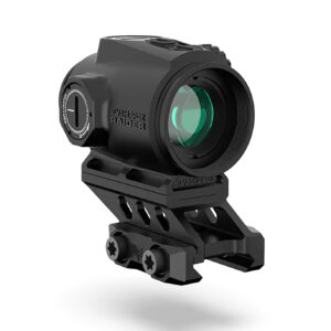 Swampfox Optics Raider RMPS120GB Micro Prism Sight - 1x 20mm Tube with Bullet Rise Compensation Reticle and Green Laser 889157002446