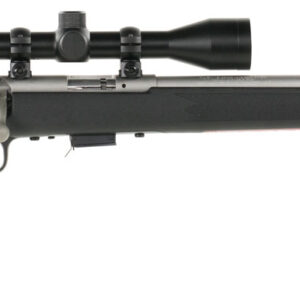 Savage Arms 95200 93 FVSS XP 22 WMR Caliber with 5+1 Capacity, 21" Barrel, Matte Stainless Metal Finish, Matte Black Synthetic Stock & AccuTrigger Right Hand (Full Size) Includes 3-9x40mm Scope